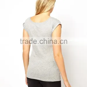 Rolled Sleeves New Look Maternity Tee for All Stages of Pregnancy thumbnail-3