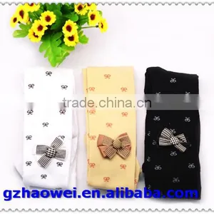 Bowknot Printed School Girls Pantyhose thumbnail-1