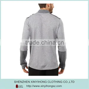 High Quality Zip Tops,contrast Cuffs no Hoodies,long Sleeve t Shirt thumbnail-2