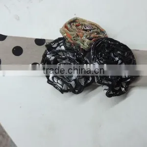 4th of July Flower Hairband Polka Dot Boutique Elastic Headband Baby Girl Cotton Hairwear Wholesale thumbnail-3