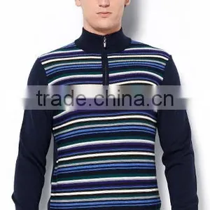 Long Sleeve Half Zip Neck 100% Yak Knitting Patterns Men Sweater for OEM thumbnail-2