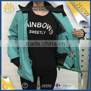Fashion Design Custom Colorful Winter Lady Ski Jacket Waterproof thumbnail-5