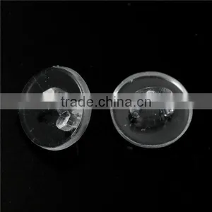 Wholesale Scrapbooking Single Hole Round Transparent Clear Plastic Sewing Shank Buttons thumbnail-1