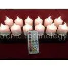 12 Color Electromagnetic Induction Rechargeable LED Candles With Timer thumbnail-1