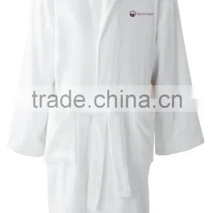 100% Cotton Plain Dyed Terry Velour Robes thumbnail-4