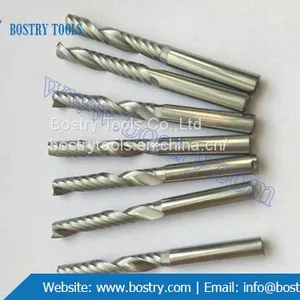 Solid Carbide Single Flute Spiral End Mill Milling Cutter Wood Plastic Cnc Router Bits Cnc Tool Bits thumbnail-1