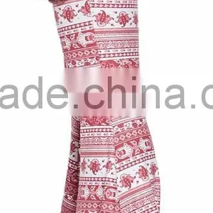 Ladies Coloful Printing Wide Leg Bell Bottom Palazzo Pants thumbnail-3