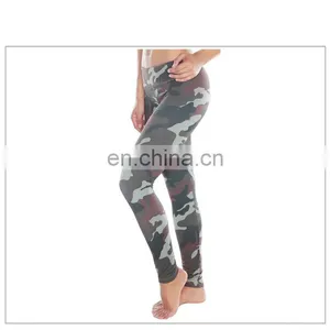 Polyester&Spandex Compression Camo Print Legging Fitness Yoga Pants thumbnail-4