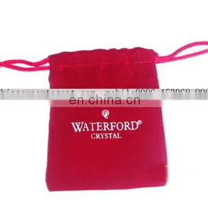 Red Velvet Drawstring Bags thumbnail-1