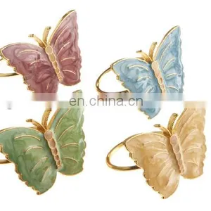 Butterfly Meadow Napkin Rings, Set of 4, Multi thumbnail-1