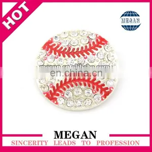 Wholesale Baseball Rhinestone Button thumbnail-1