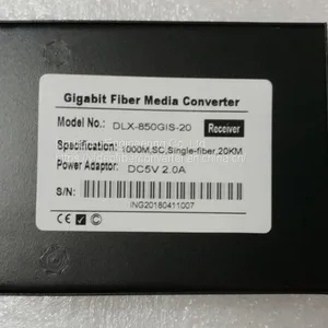HD IP Camera to Fiber Converter Gigabit Ethernet Fiber Optic Transmitter and Receiver Single Port Fiber Media Converter thumbnail-4