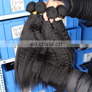Shandong New Arrival High Quality 10-30inch 8A Grade Brazilian Hair Kinky Straight Hair Weaving thumbnail-1
