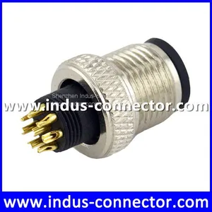 Ip68 a Code 12 Pin Rated Voltage M12 Molded Connector for Phone Line Cord thumbnail-4