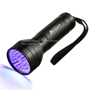 395nm Flashlight 51 Leds Ultra Violet Torch Light Lamp UV Led Blacklight Detector for Dog Urine Pet Stains and Bed Bug thumbnail-1