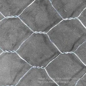 PVC Coated Hexagonal Gabion Mesh Woven Gabion Stone Cage thumbnail-1