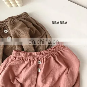 Toddler Muslin Cotton Shorts Baby Linen Shorts Newborn Baby Clothing on Sale thumbnail-5