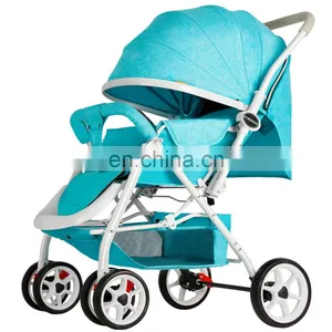 Adjustable Large Awning Baby Cart/ Baby Buggy With Dinner Plate thumbnail-3