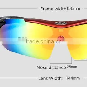 Polarized Sports Sunglasses With 5 Set Interchangeable Lenses for Biking Fishing Running Driving Golf Baseball thumbnail-4