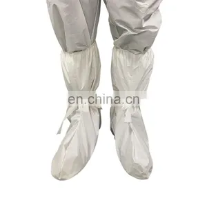 Hospital Disposable Waterproof Consumable Elastic Non Woven With Plastic PP Isolation High Long Shoe Boot Covers for Medical Use thumbnail-2