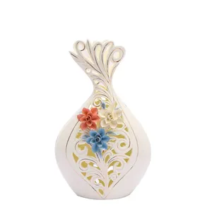 European Creative Large Ceramic Vase Gild Modern Simple For Showroom Table Decor thumbnail-5