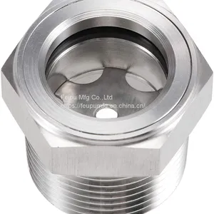 Stainless Steel Oil Sight Glass,Oil Level Indicator,Oil Sight Window thumbnail-1