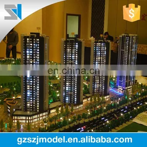 Building Scale Model With Led Light for Presentation , Mosque 3d Model thumbnail-3