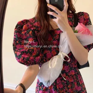 Bubble Sleeve Dress thumbnail-1