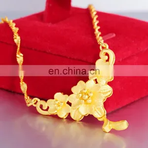 2020 Gold Plated Imitation Jewellery, Xuping 24k Gold Jewelry Hot Sale New Design Dubai Women's Fashion Chain Necklaces/ thumbnail-3