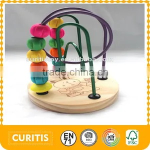 Intelligence Wood Stringing Beads Pull String Toy thumbnail-1