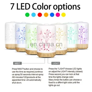 Newest Home Use Mini 100ml 7 Led Color Oil Humidifiers Electric Portable Usb Rechargeable Aroma Humidifier Air Diffuser thumbnail-3