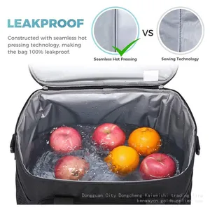 Insulated Lunch Bag for Work Office School Picnic,Lunch Cooler Bag Leakproof Lunch Box With Adjustable Shoulder Strap thumbnail-4