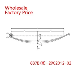 887B(M)-2902012-02 887B(M)Leaf Spring Wholesale For TRAILER thumbnail-1