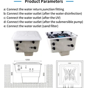 Factory Integrated Inground Filtration Box Sand Pool Filter With Fiberglass Shell thumbnail-4