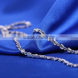 New Arrivals Funky Flat Wristed Chain Rhodium Plated Fashion Necklace Jewellery thumbnail-6