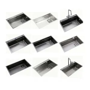 Premium 304 Steel Kitchen Sink + Full Fitting Kit for Home Use thumbnail-1