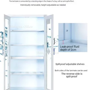 Anti-Corrosion PP Chemical Safety Cabinet for Strong Acid and Base Storage, Polypropylene Lab Cabinet With PP Ventilation Holes and Double Locks thumbnail-3
