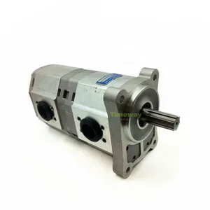 TIMEWAY Hydraulic Tandem Gear Pump CBQLQB-F532-F532-CFH Double Gear Oil Pump CBQLQB Series Spline Shaft 6Teeth thumbnail-5