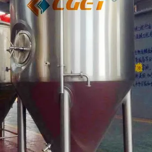 304 Stainless Steel Beer Fermentation Tank With PLC Control System thumbnail-2