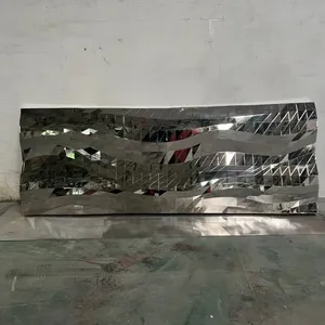 Stainless Steel Wall Background Decor for Hotel Space thumbnail-2