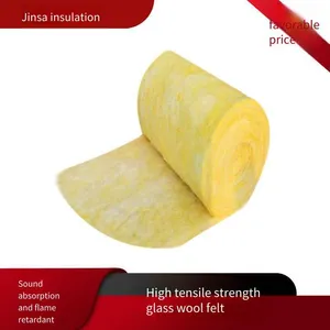 Jinsa 1200*140mm Glass Wool Roll Felt for Greenhouses With High Fiber Toughness, Manufacturer thumbnail-1