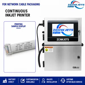 High Speed CIJ Printer for Ethernet Cables Wire Coding Meter Marking and Continuous Production thumbnail-1
