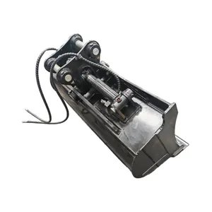 5T Excavator Tilt Bucket Dual Cylinder 45 Degree Tilt Bolt-On Reversible Edge No Teeth Grading Ditch Cleaning thumbnail-4