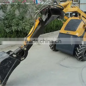 MINI Wheel Loader Mini Loader Multifunctional Small Loader for Sale thumbnail-3