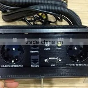 BW-T650 Aluminum Pop-Up Power Socket For Conference Table thumbnail-1