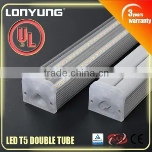 DLC 3000K High Lumen Led Tube t5 1200mm 30w T5 Double Light Fixtures thumbnail-1