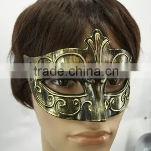 Masquerade Halloween Party Wholesale Hard Plastic Colorful Venice Crack Mask for Women Drawing Colorful Mask thumbnail-4