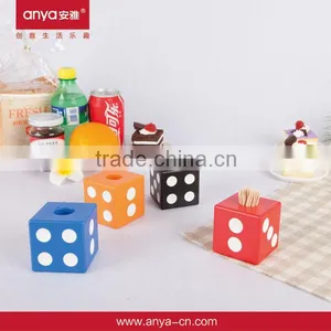 D407 Cute Dice Shaped Toothpick Holder Dental Supply Advertising Object thumbnail-1