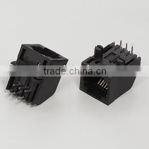 Side Entry RJ11 4p4c Network PCB Connector thumbnail-1