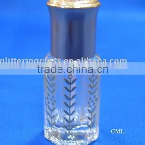 6ml Clear Glass Roll on Bottles With Aluminum Cap thumbnail-1